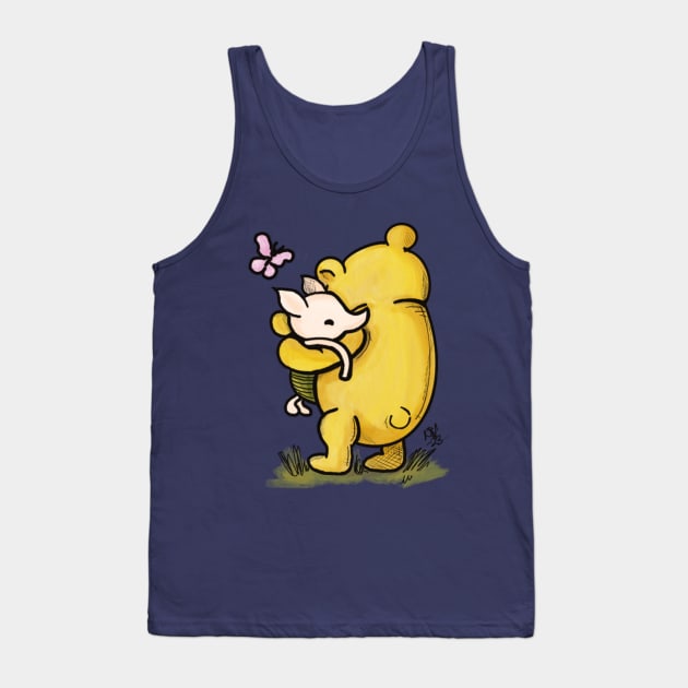 Hugs - Winnie the Pooh and Piglet, too Tank Top by Alt World Studios